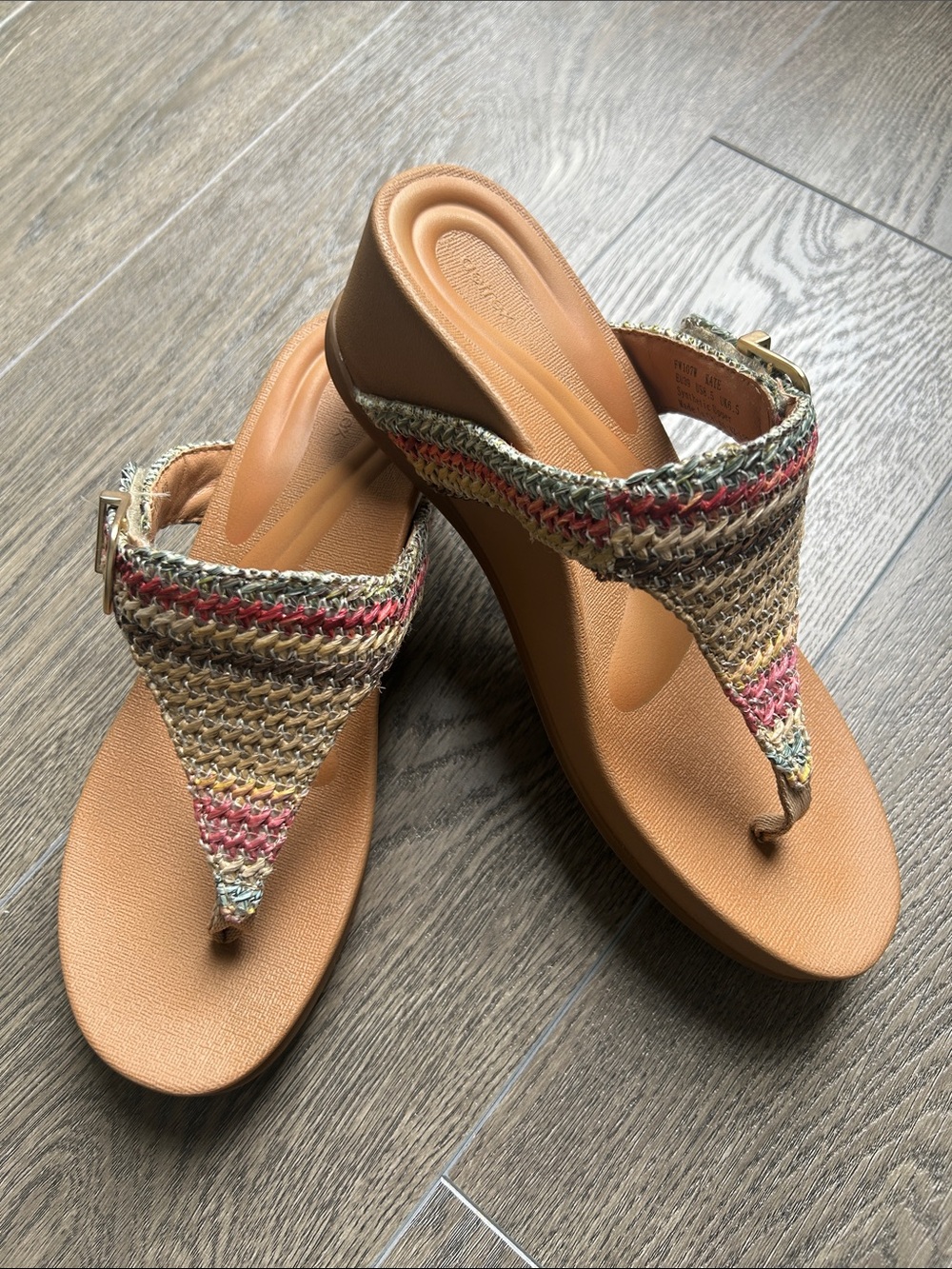 Aetrex Woven Sandals Kate 8.5